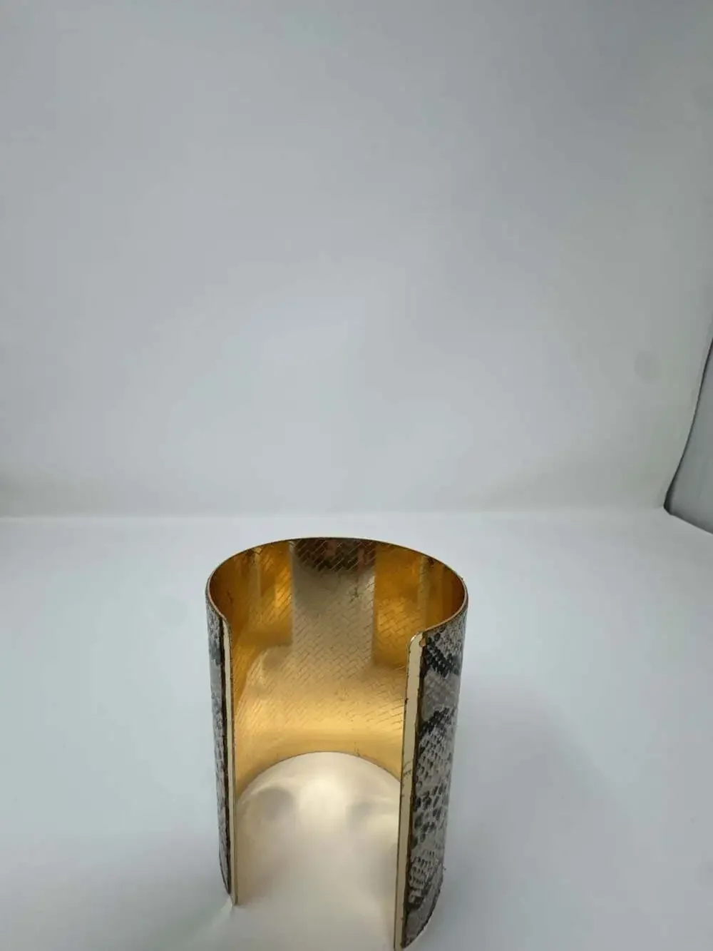 Paparazzi Serpent Shimmer Faux Snakeskin Wide Cuff Bracelet